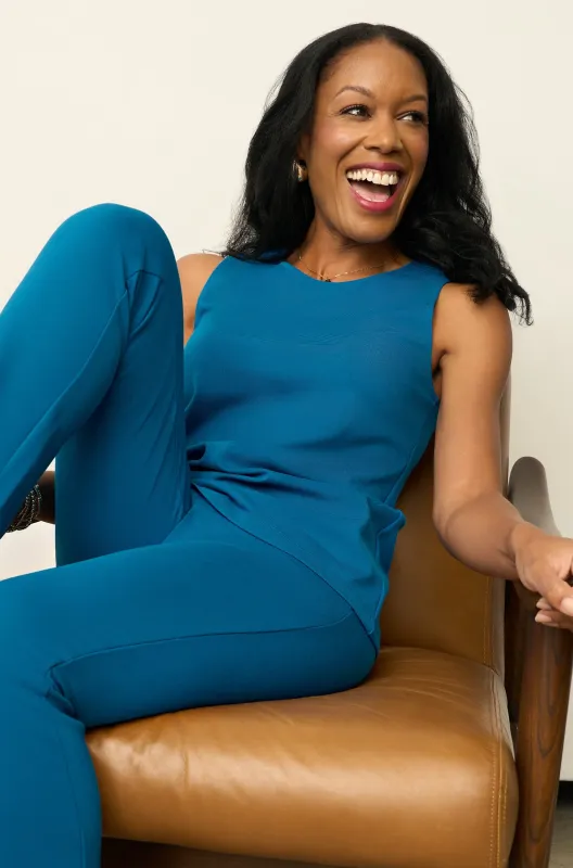 The Amelia Tank Peacock Blue sold by Sophie Rue