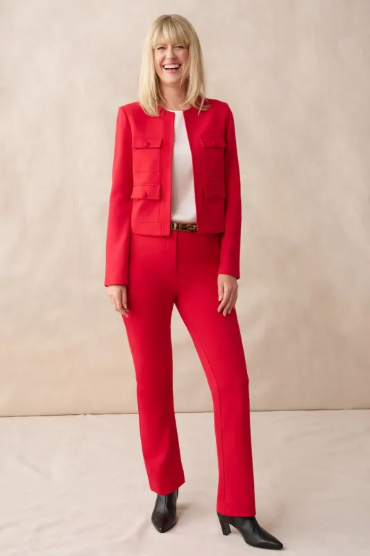 The Eloise Trouser Crimson sold by Sophie Rue