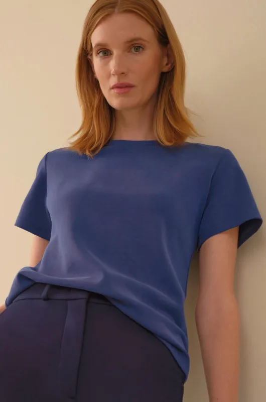 The Lauren Tee Cadet Blue sold by Sophie Rue