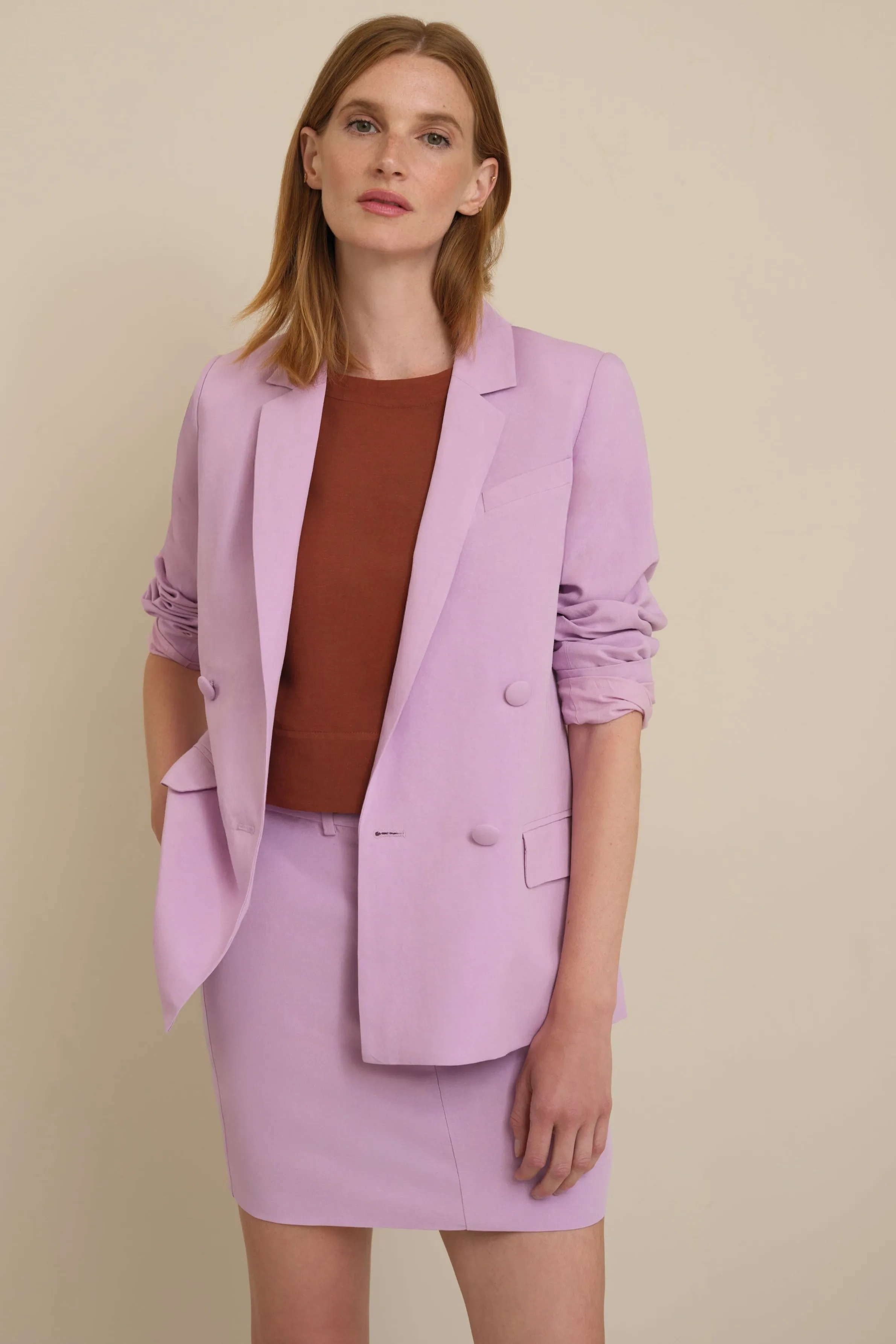 The Ella Linen Tank Cognac sold by Sophie Rue product image thumbnail 4