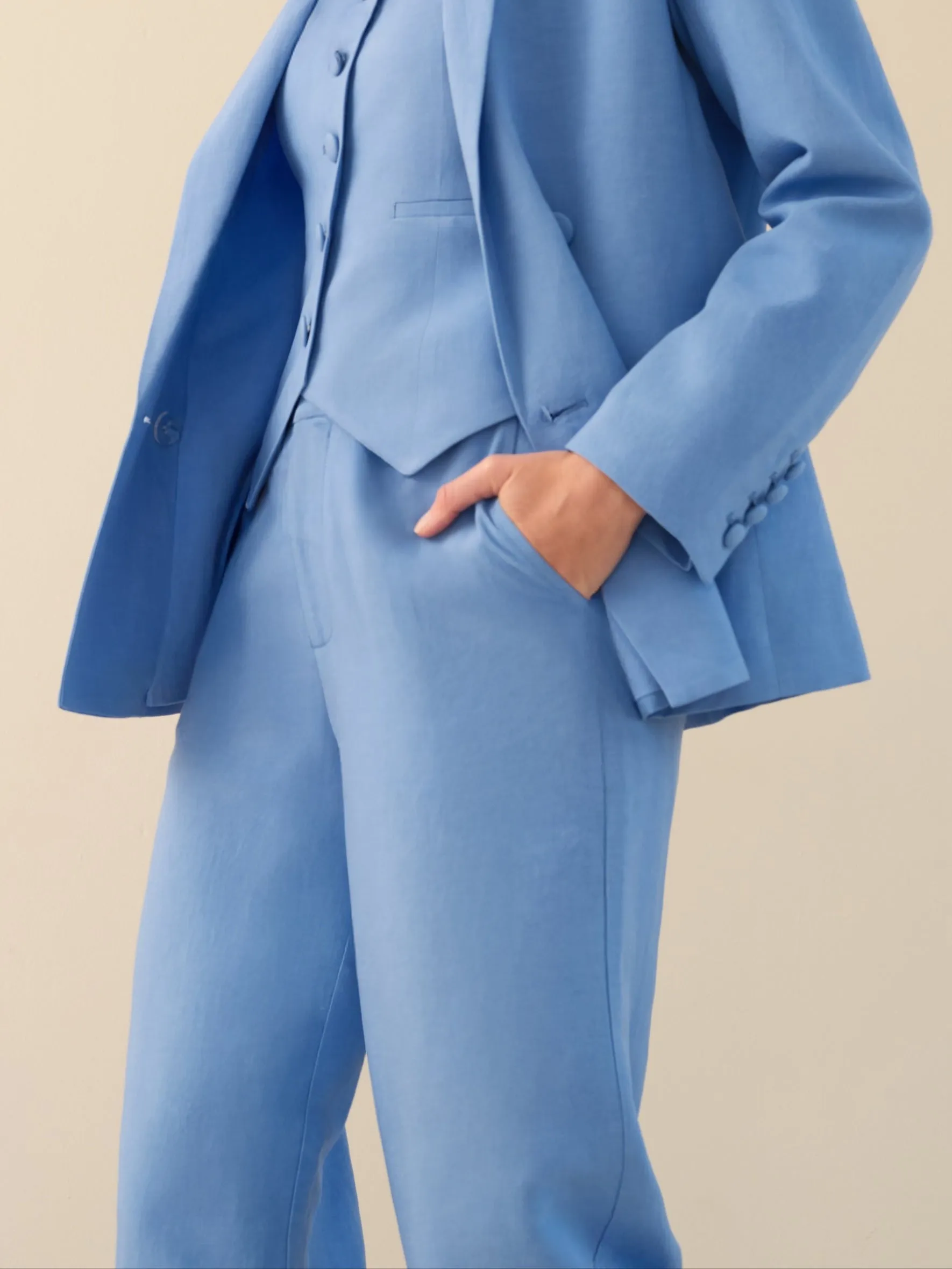 The Willow Wide Leg Trouser Neon Blue sold by Sophie Rue product image thumbnail 3