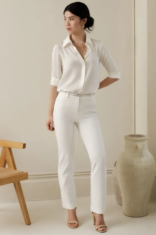 The Eloise Trouser Ivory sold by Sophie Rue