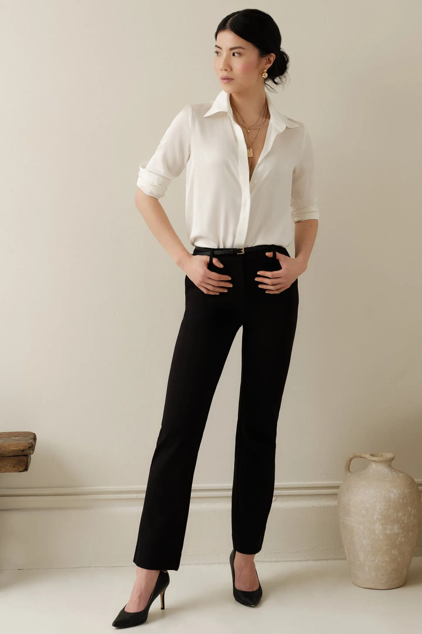 The Eloise Trouser Black sold by Sophie Rue