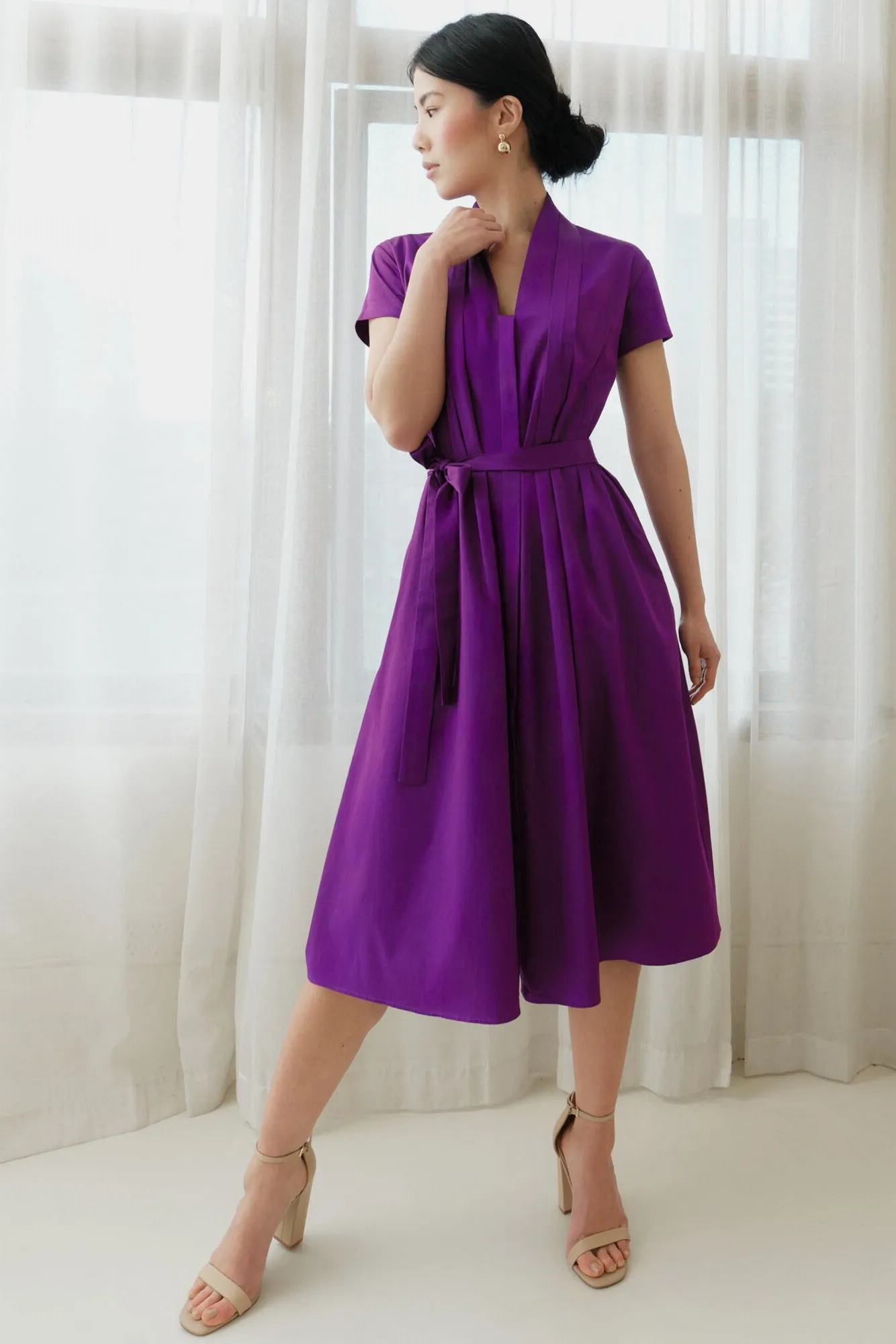 The Abigail Shirt Dress Deep Purple sold by Sophie Rue product image thumbnail 2