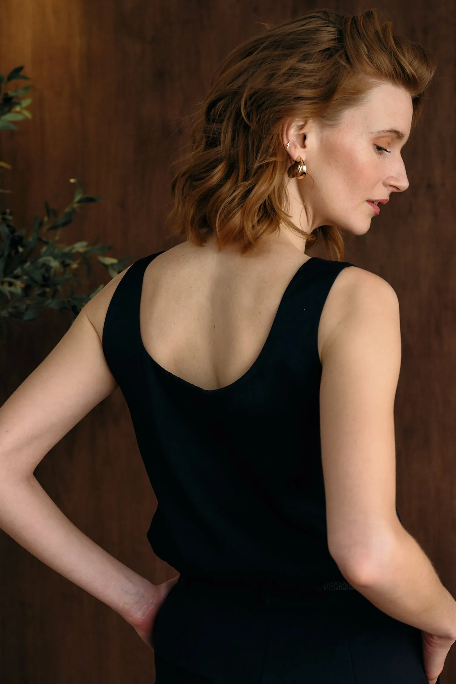 The Ivy Silk Tank Navy sold by Sophie Rue product image thumbnail 4