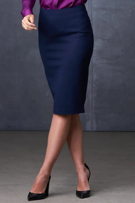 The Dorothy Pencil Skirt Navy sold by Sophie Rue