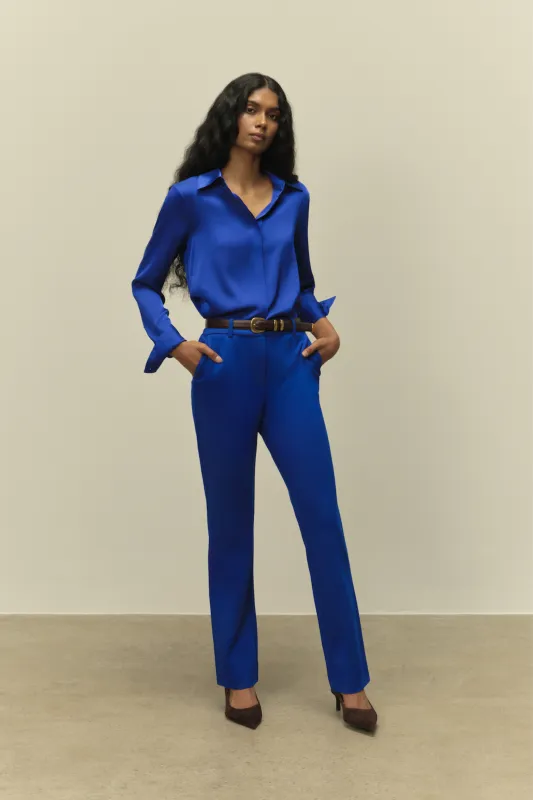 The Eloise Trouser Cobalt Blue sold by Sophie Rue