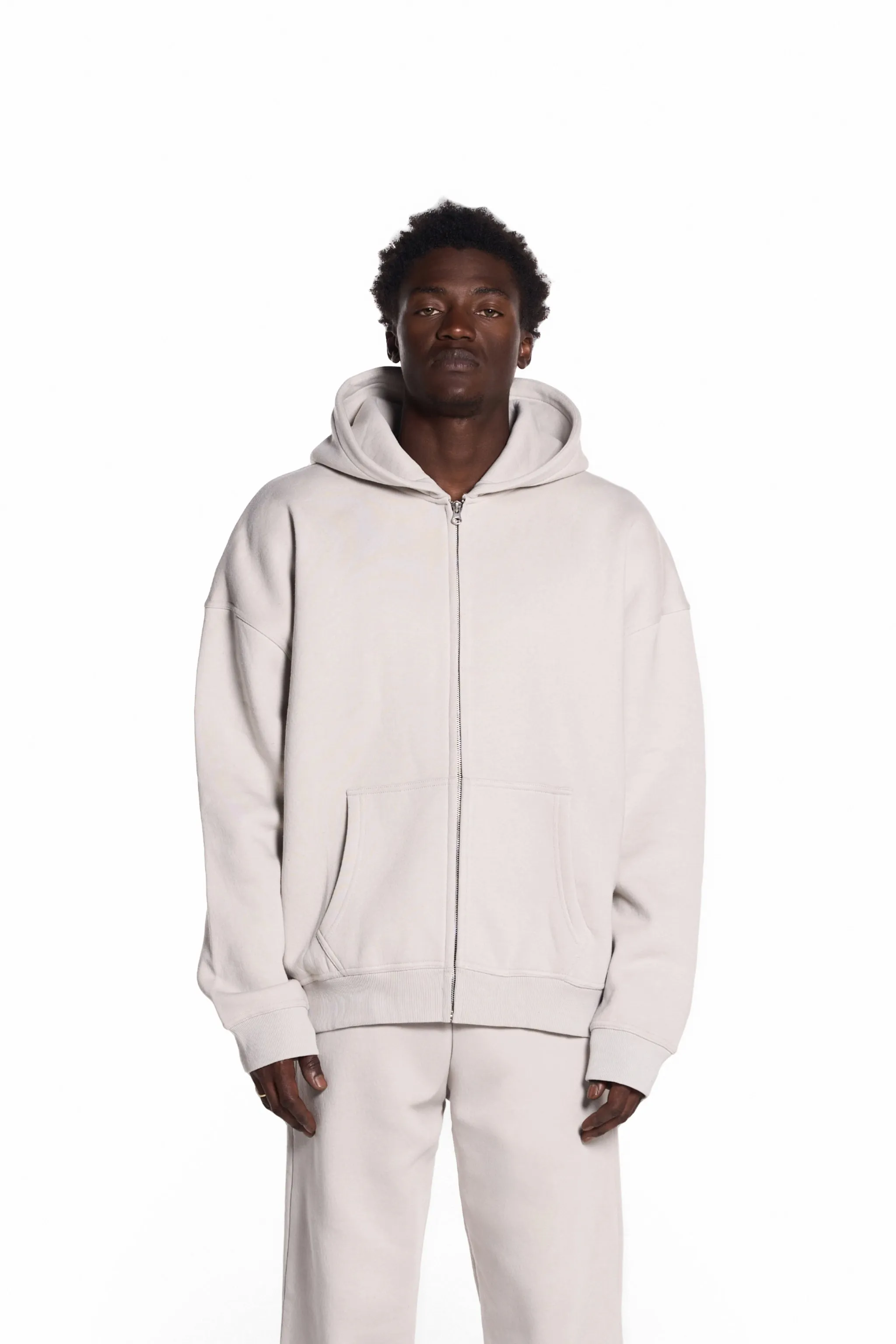 450GSM Cotton Blend Zip Up Hoodie sold by Orbit Collective