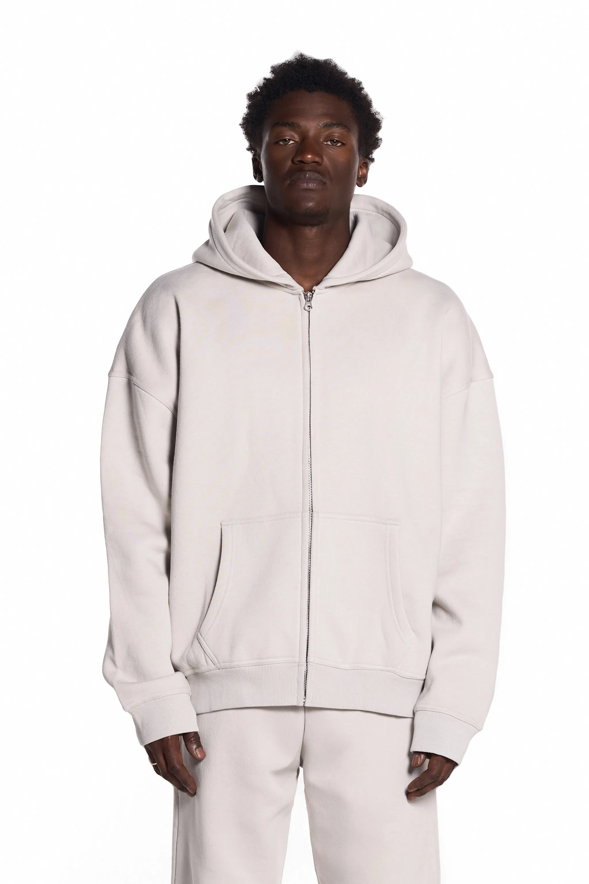 450GSM Cotton Blend Zip Up Hoodie sold by Orbit Collective