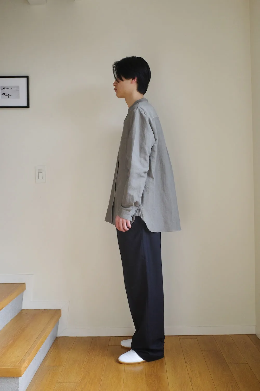 RIVERMAN OVERSHIRT/KERSEY CHAMBRAY LINEN sold by seya product image thumbnail 5