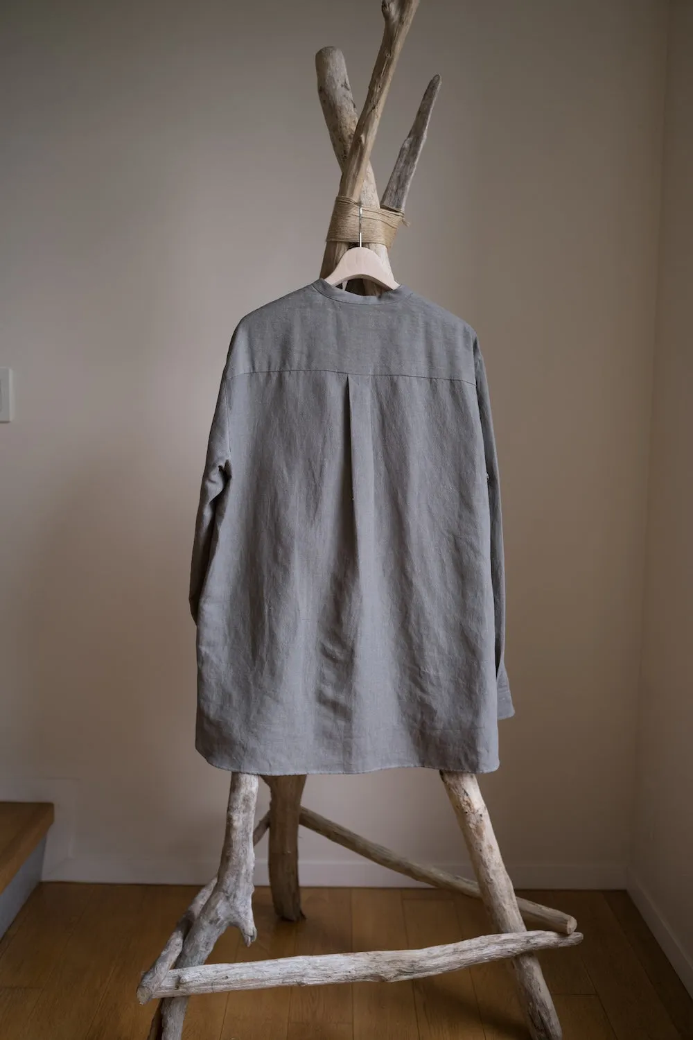 RIVERMAN OVERSHIRT/KERSEY CHAMBRAY LINEN sold by seya product image thumbnail 3