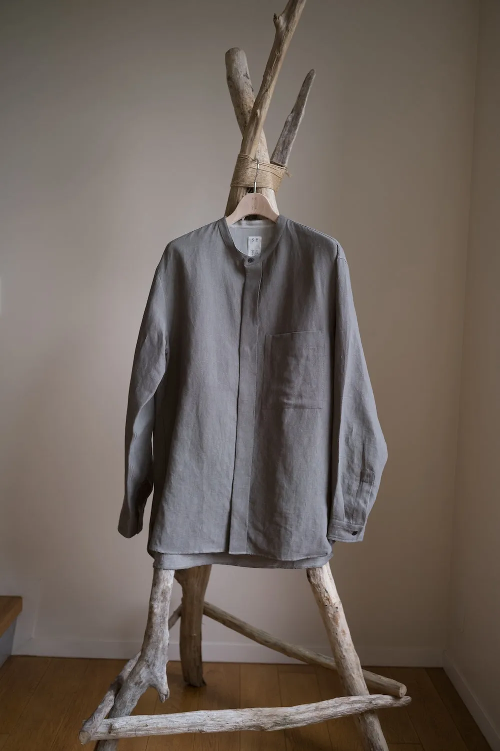 RIVERMAN OVERSHIRT/KERSEY CHAMBRAY LINEN sold by seya product image thumbnail 2