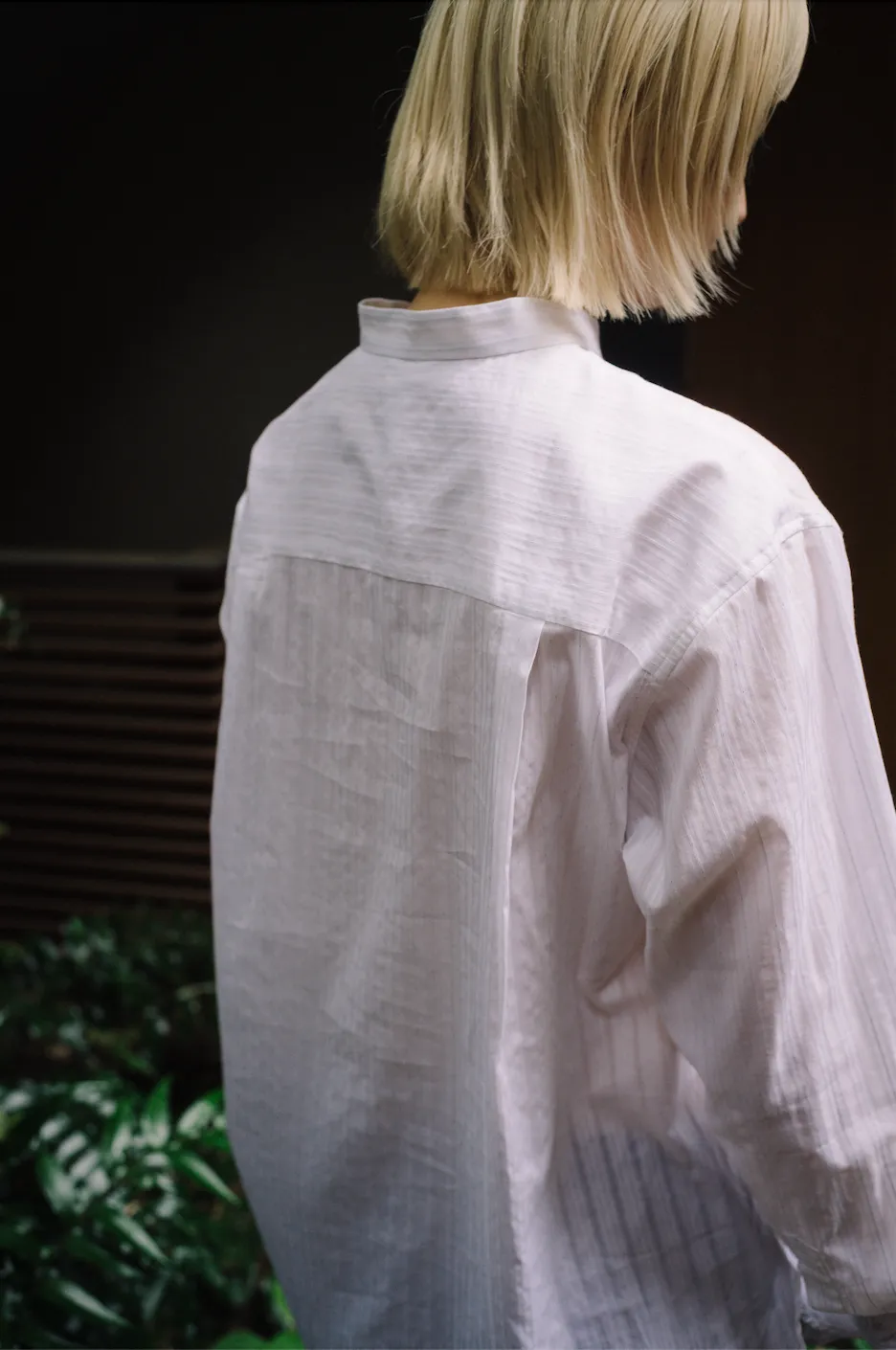 VAGUE HAND STITCH KURTA SHIRT/SHADOW STIRPE sold by seya product image thumbnail 5