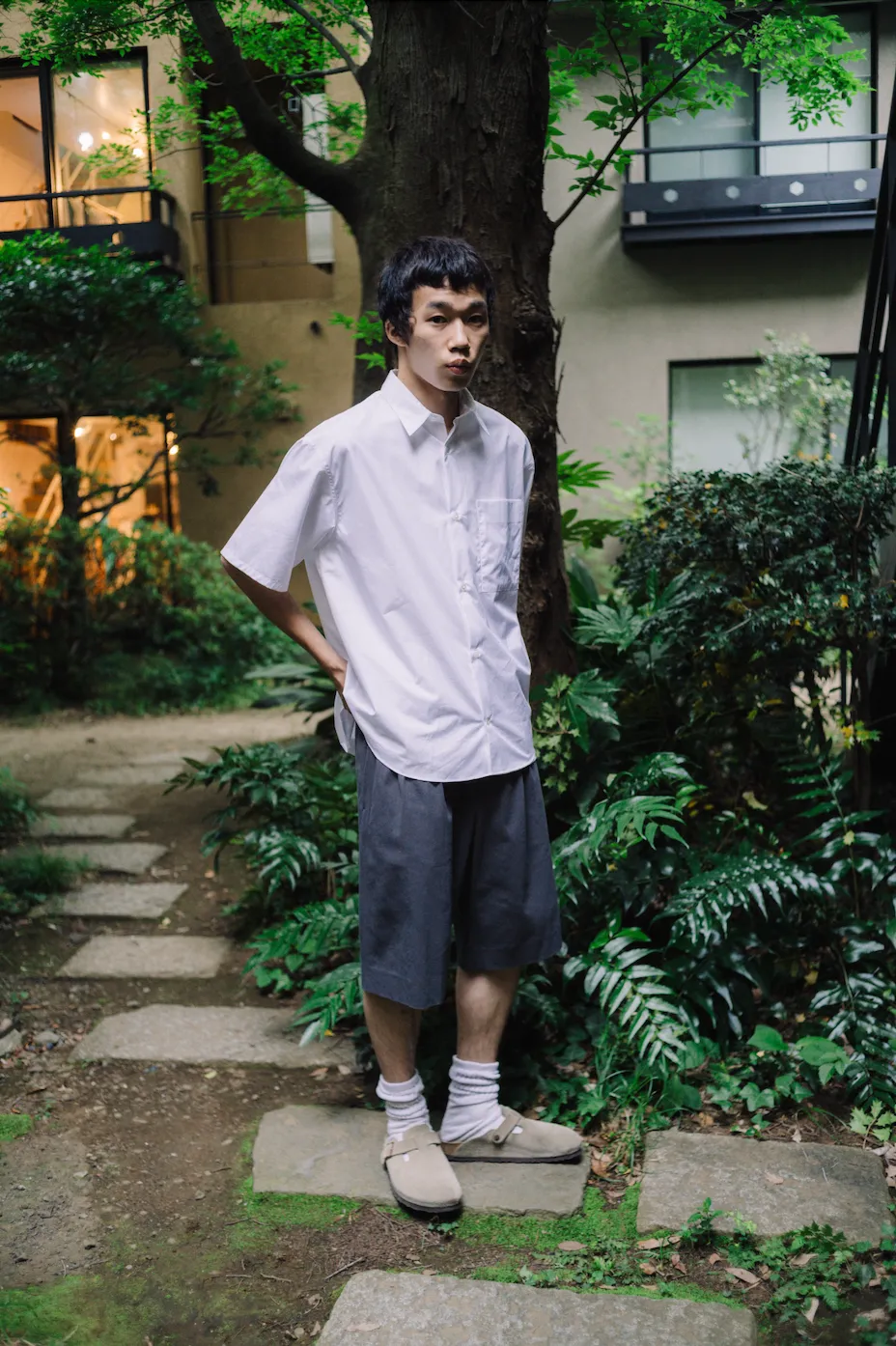 ETERNAL SUMMER SHIRT WHITE / MICRO BRUSHED COTTON sold by seya product image thumbnail 2