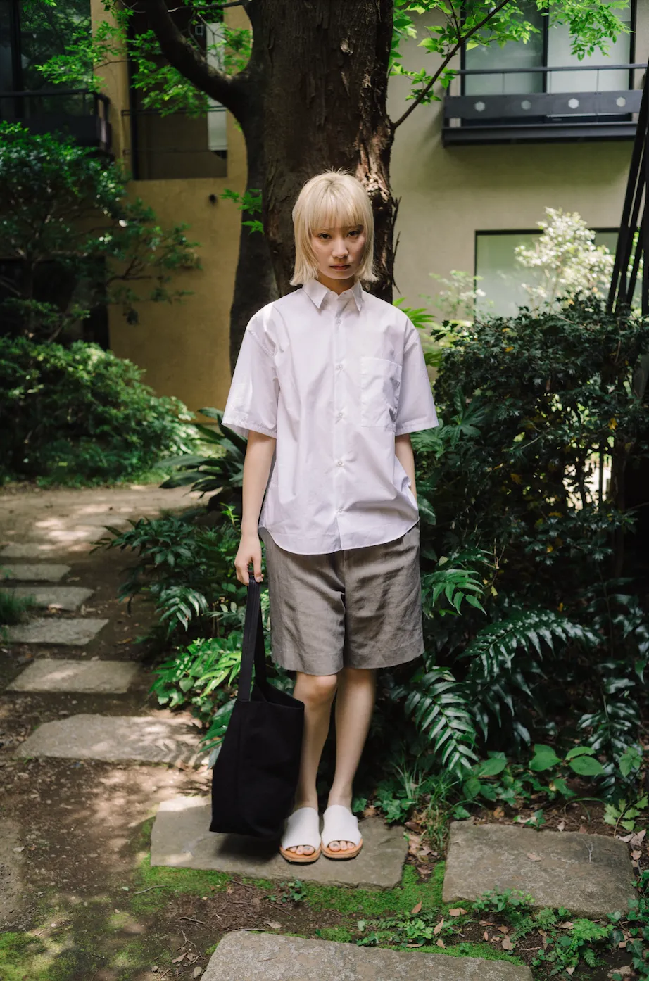 ETERNAL SUMMER SHIRT WHITE / MICRO BRUSHED COTTON sold by seya product image thumbnail 5