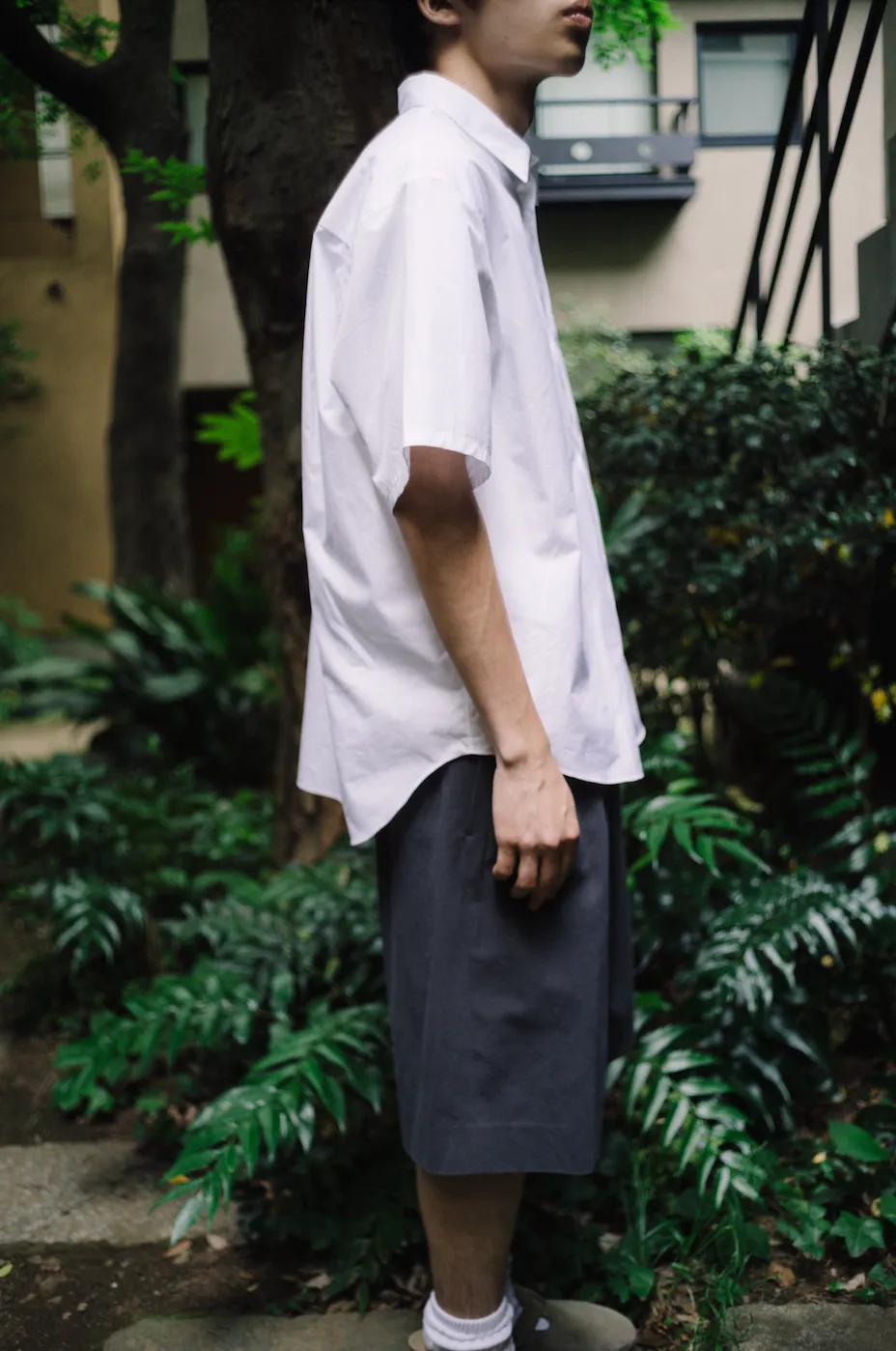ETERNAL SUMMER SHIRT WHITE / MICRO BRUSHED COTTON sold by seya product image thumbnail 4
