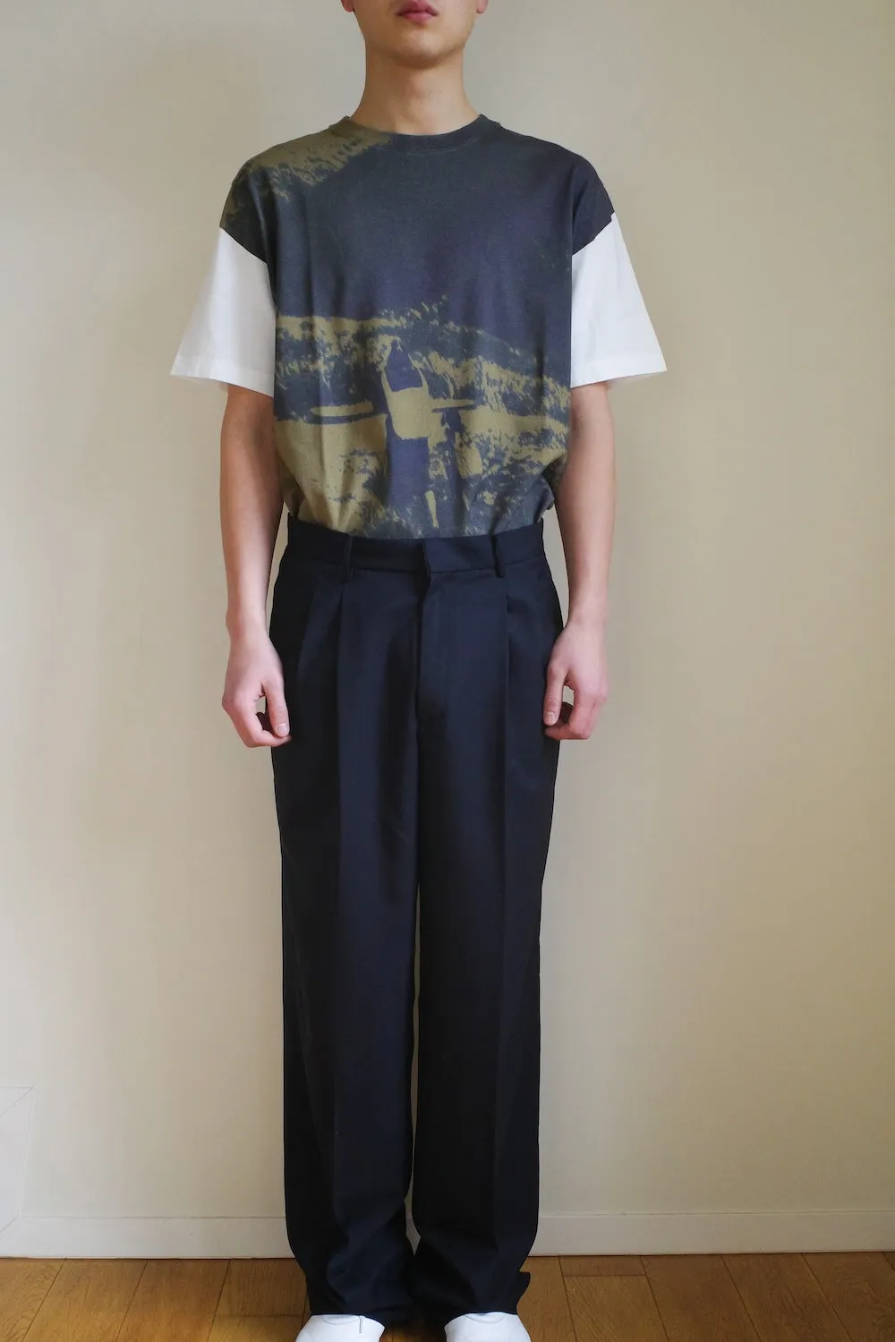 TRAVEL PANTS /REFINED CASHMERE SILK TWILL sold by seya product image thumbnail 4