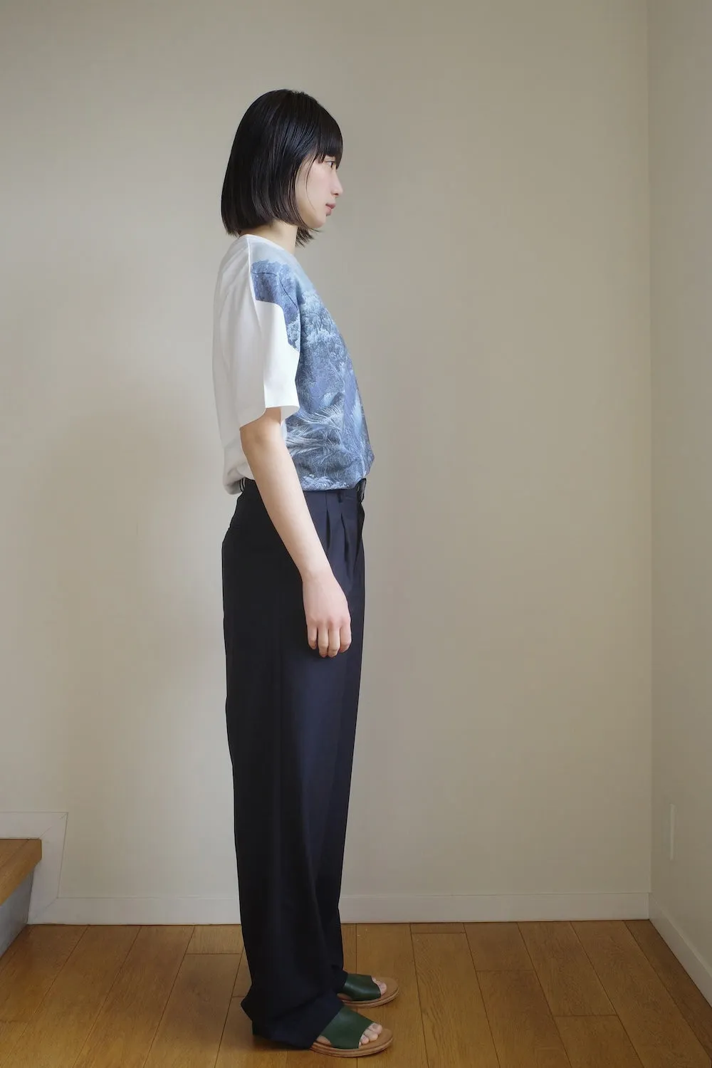 TRAVEL PANTS /REFINED CASHMERE SILK TWILL sold by seya product image thumbnail 2