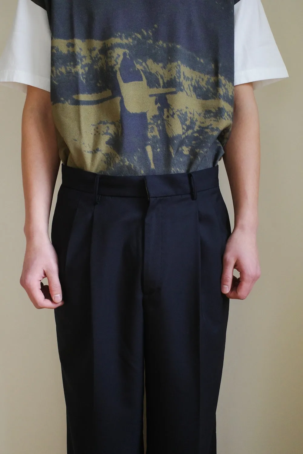 TRAVEL PANTS /REFINED CASHMERE SILK TWILL sold by seya product image thumbnail 5