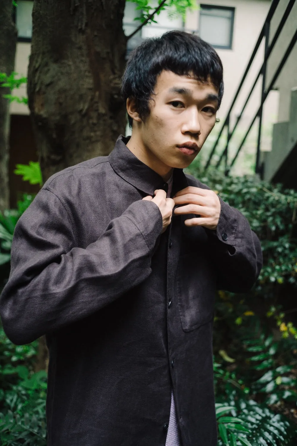 DOUBLE FACE OVERSHIRT/LEGACY LINEN sold by seya product image thumbnail 5