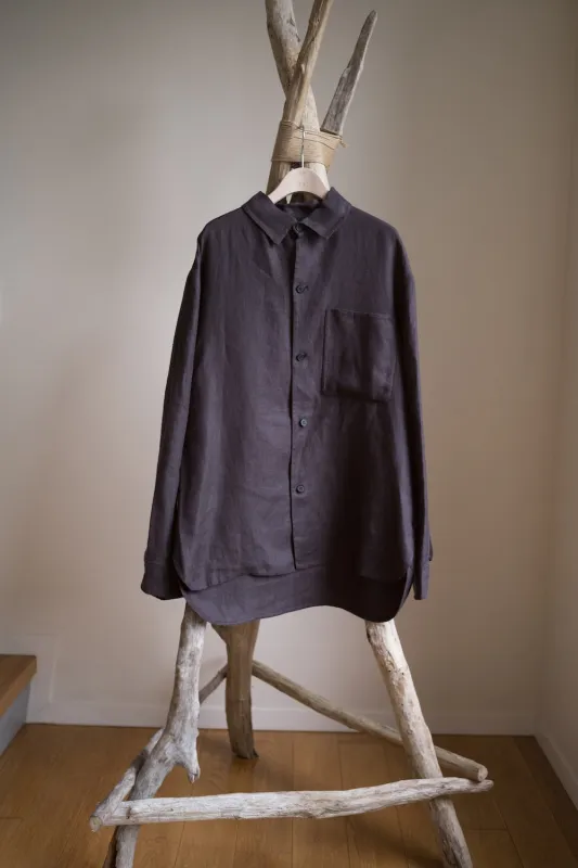 DOUBLE FACE OVERSHIRT/LEGACY LINEN made by seya
