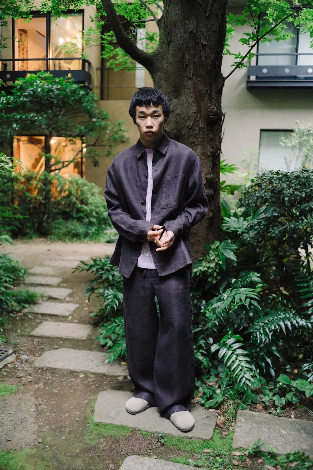 DOUBLE FACE OVERSHIRT/LEGACY LINEN sold by seya product image thumbnail 4