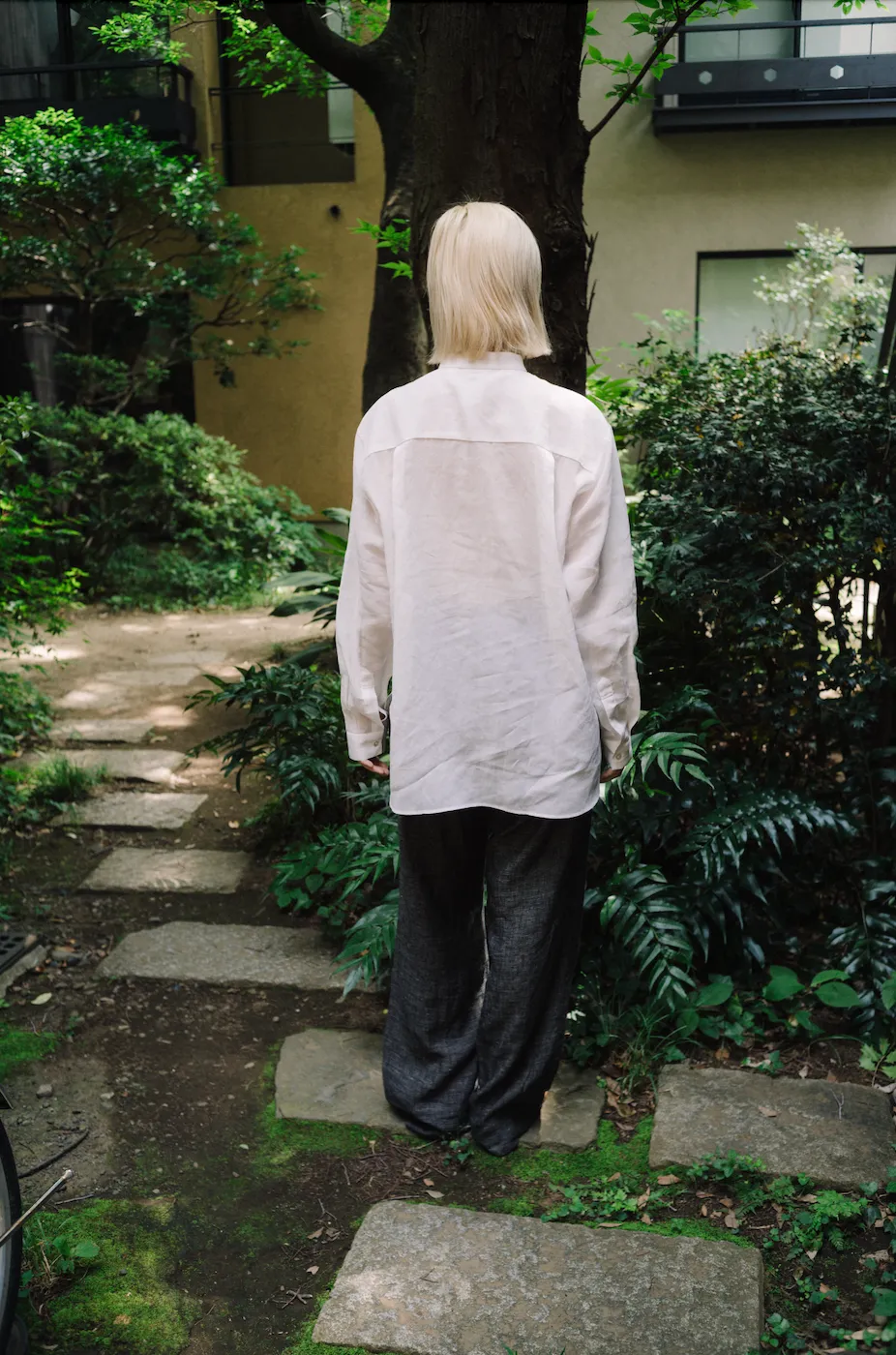 HAND STITCH KURTA SHIRT/CRISP SHEER COTTON TWILL sold by seya product image thumbnail 4