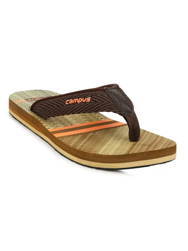 GC-1027 Brown Men's Flip Flops sold by Campus Shoes