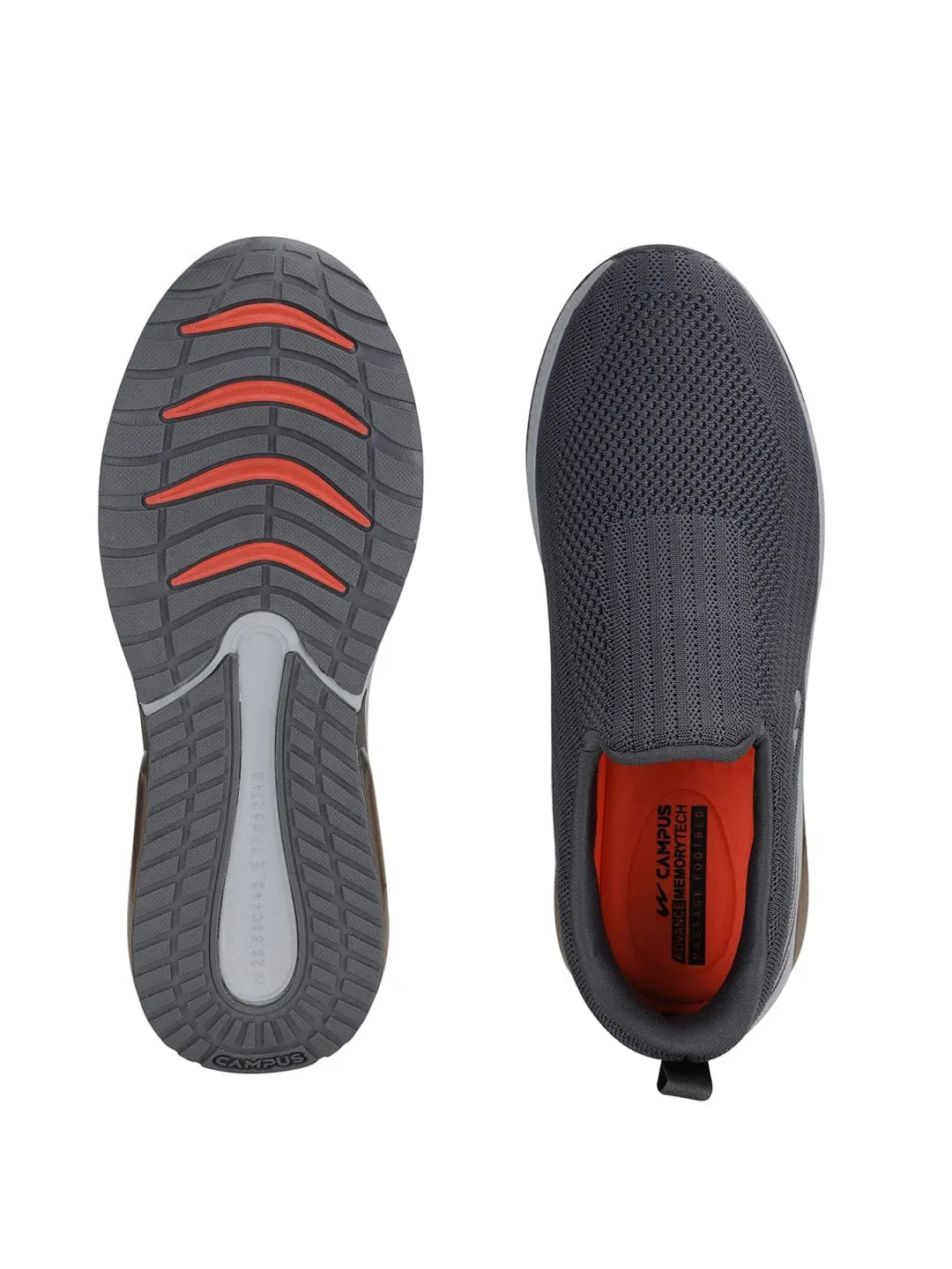 PANEL Grey Men's Casual Shoes sold by Campus Shoes product image thumbnail 4