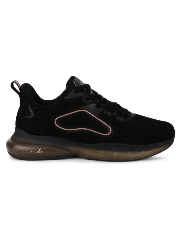 HIKE Black Men's Running Shoes sold by Campus Shoes