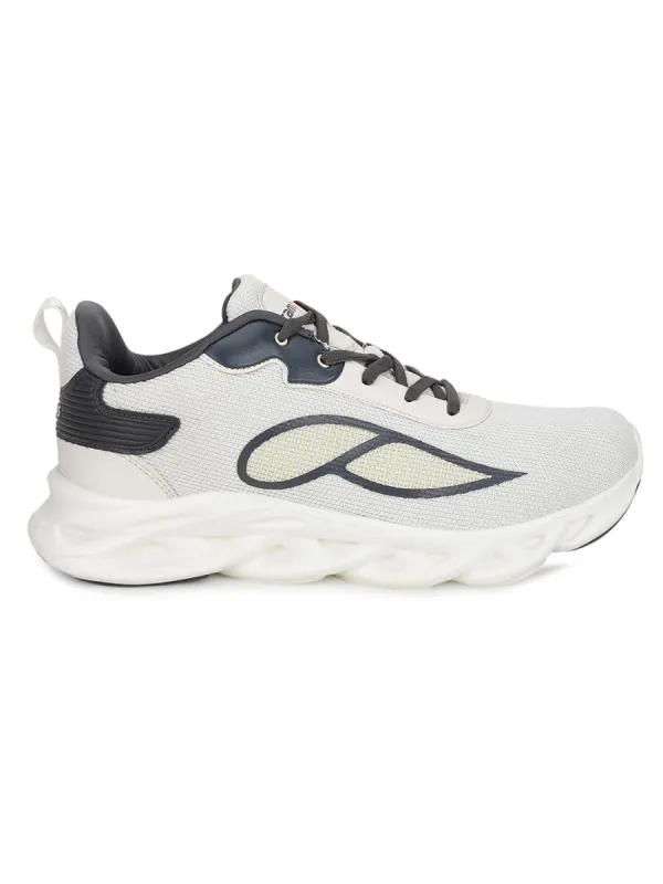 RHODIUM Off White Men's Running Shoes sold by Campus Shoes