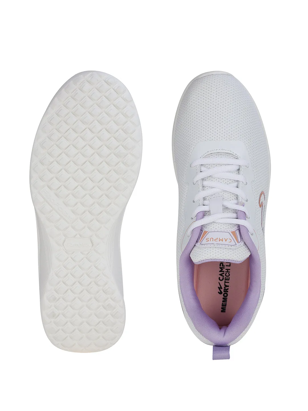 CAMP PEANUT White Women's Sports Shoes sold by Campus Shoes product image thumbnail 5