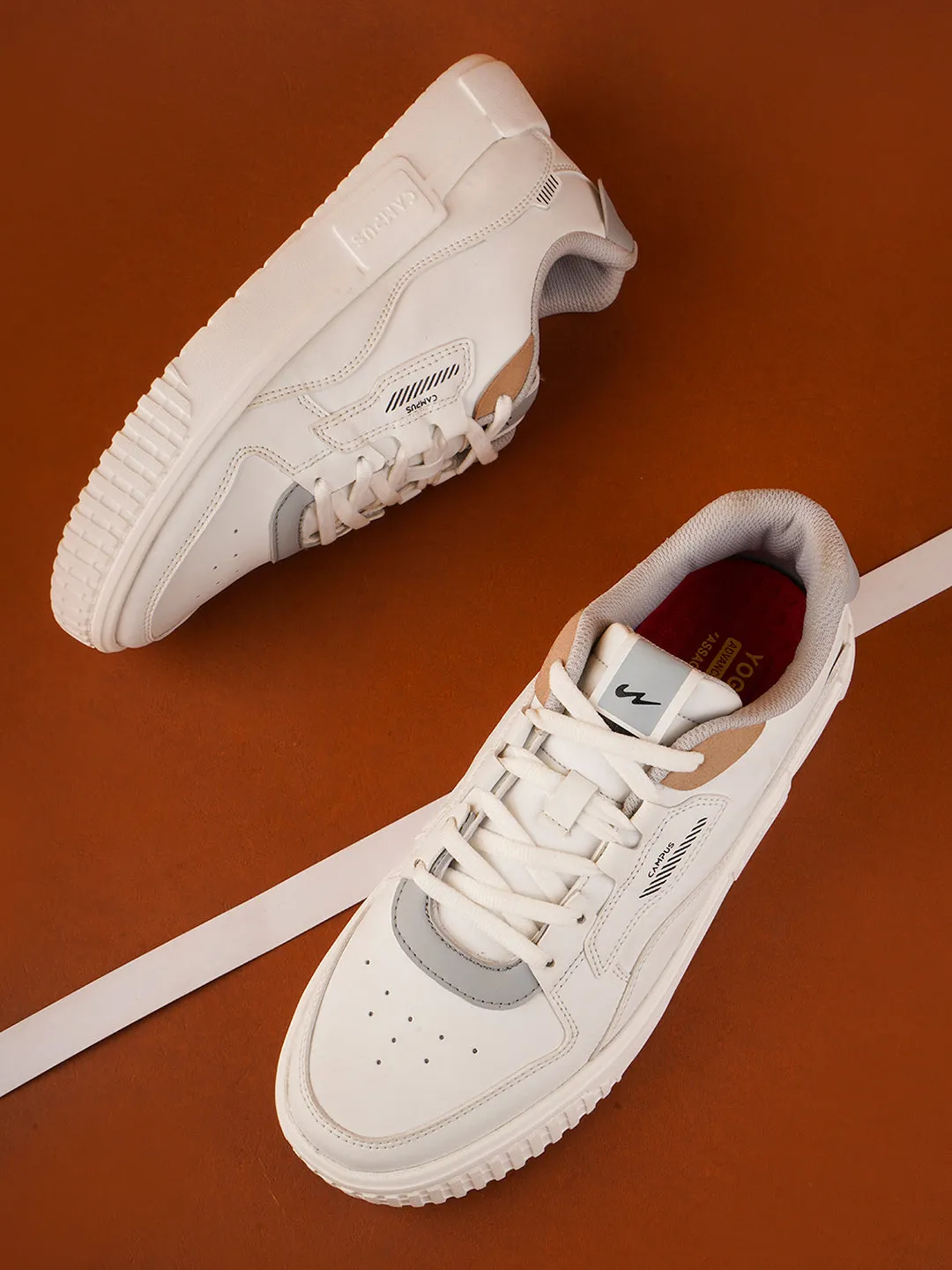 OG-11 White Men's Sneakers sold by Campus Shoes product image thumbnail 5