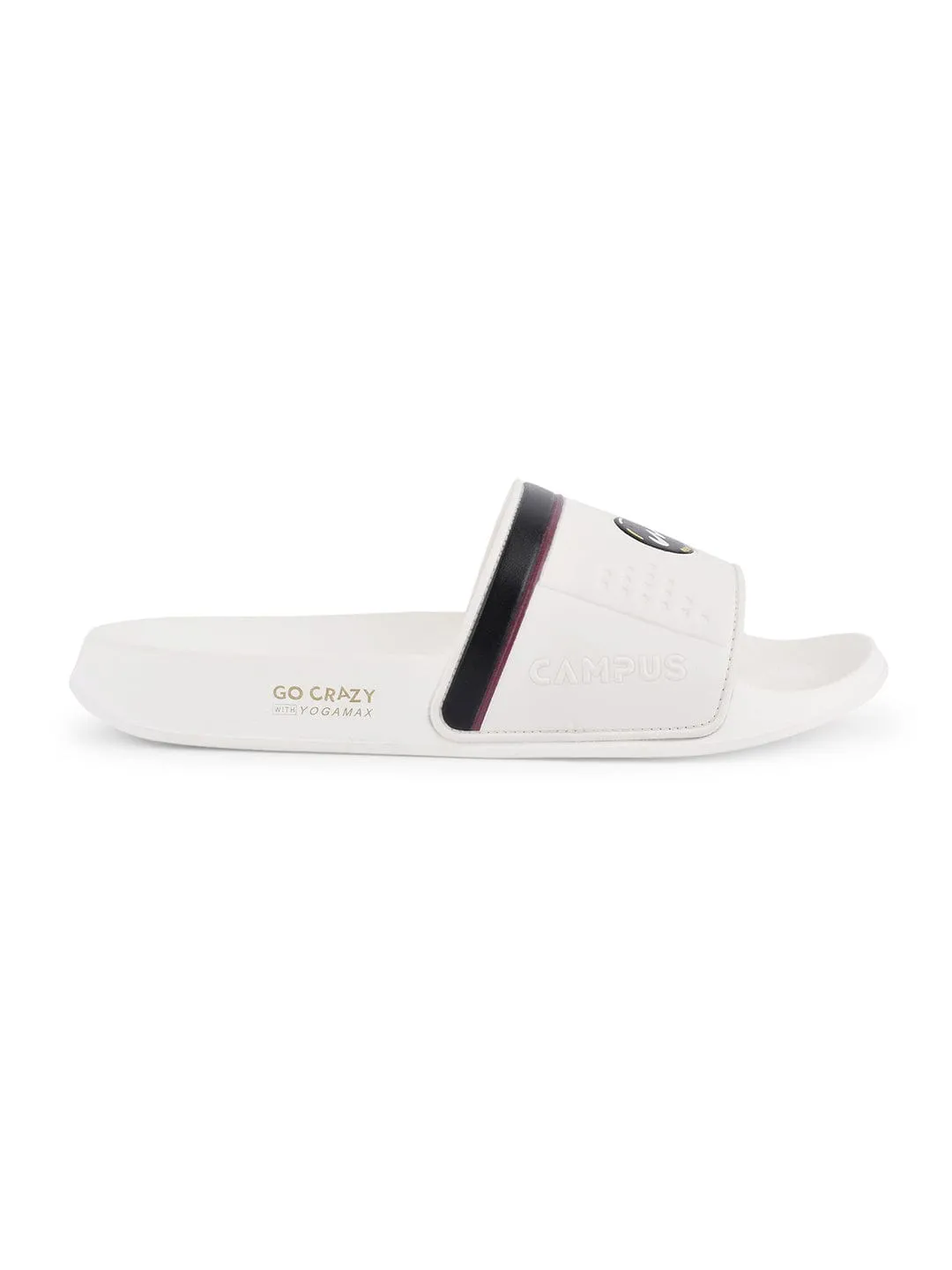 SL-431 White Men's Slides sold by Campus Shoes product image thumbnail 2