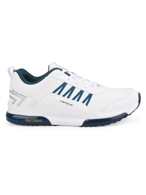 BRAZIL-PU White Men's Running Shoes sold by Campus Shoes