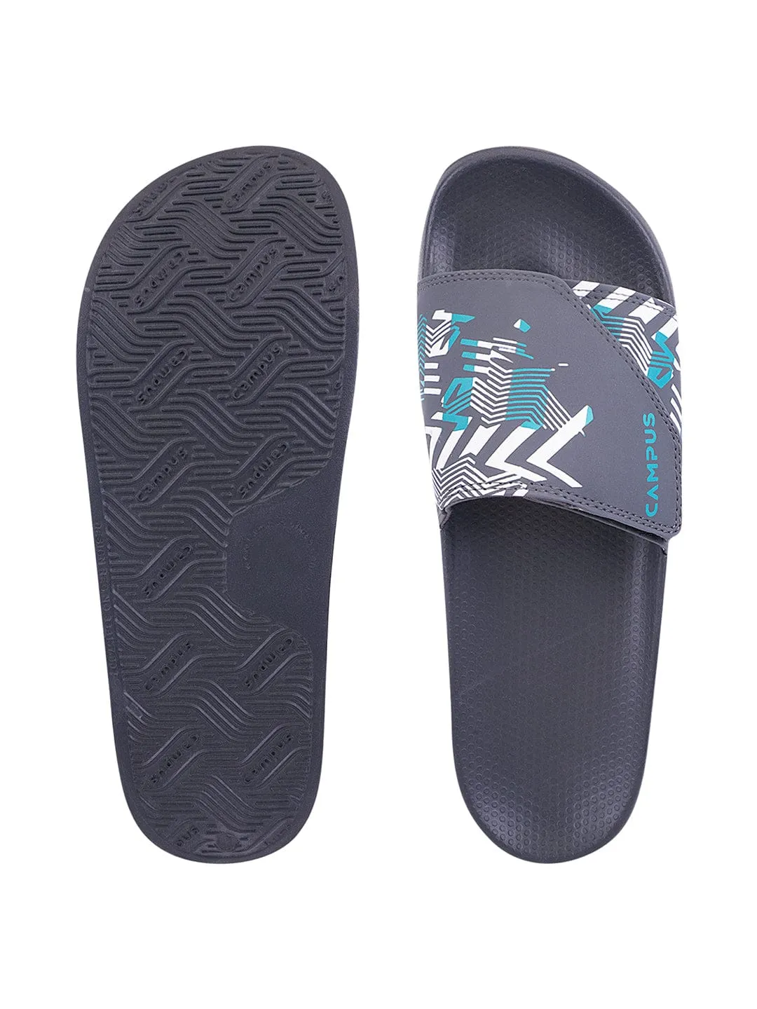 SL-422 Grey Men's Slider sold by Campus Shoes product image thumbnail 4