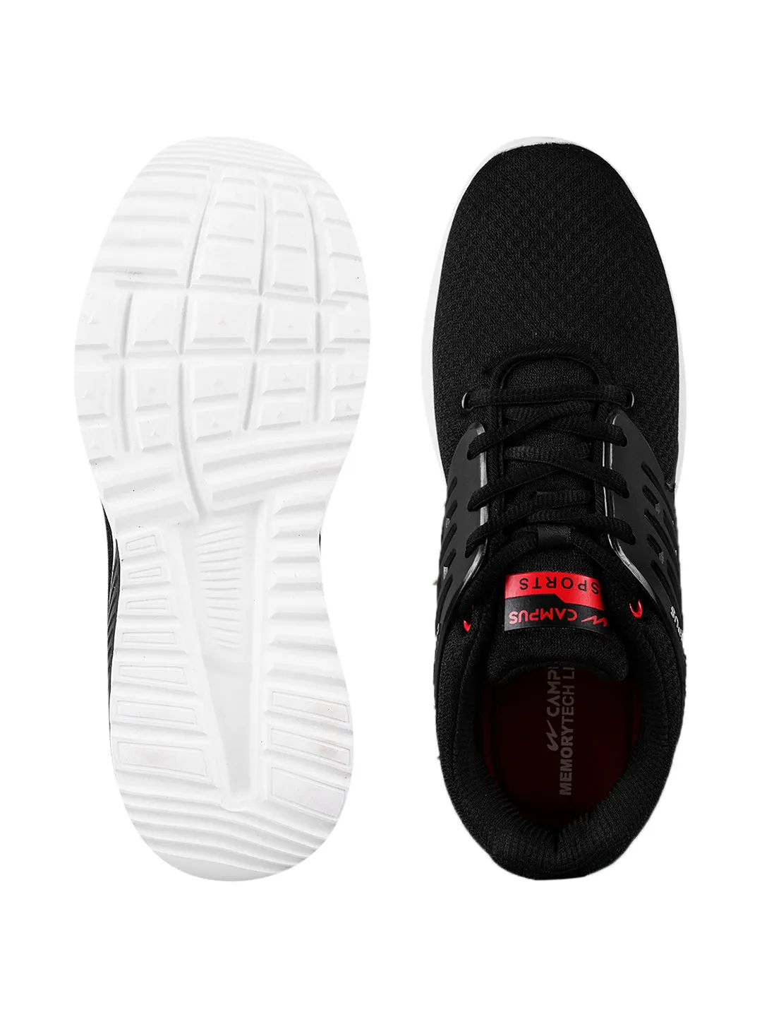 CRYSTA PRO Black Men's Running Shoes sold by Campus Shoes product image thumbnail 5