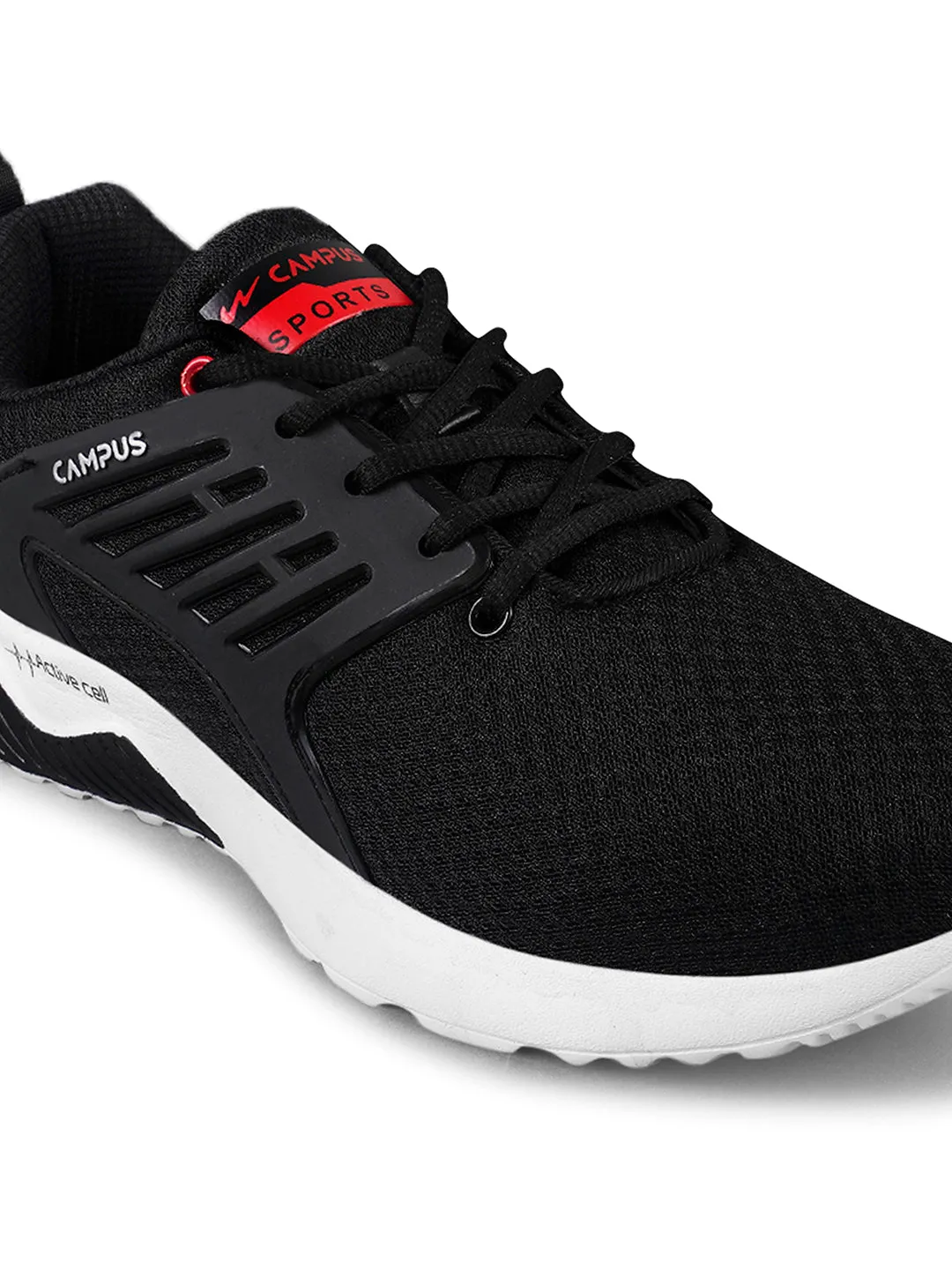 CRYSTA PRO Black Men's Running Shoes sold by Campus Shoes product image thumbnail 4
