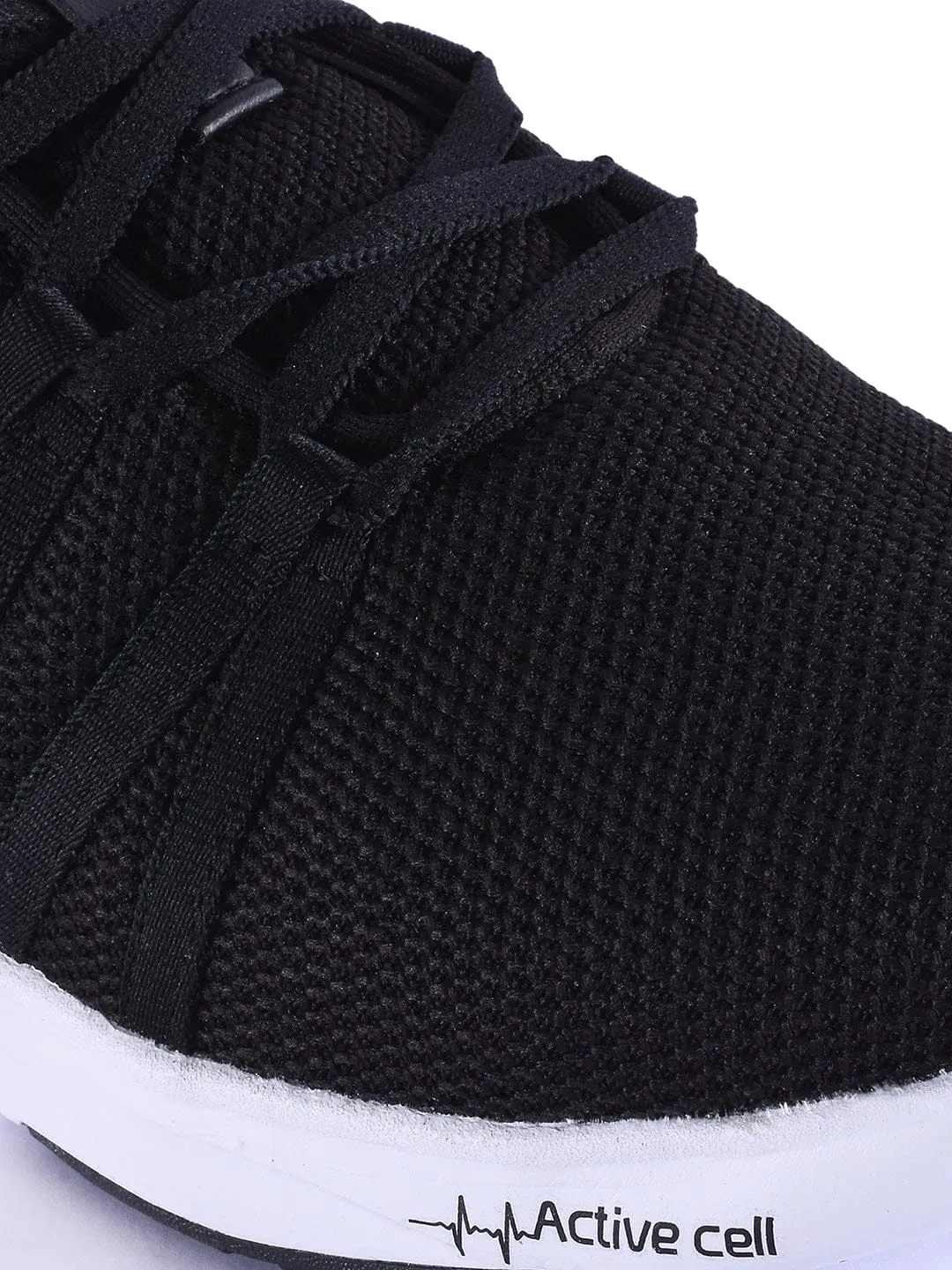 WYNK Black Men's Running Shoes sold by Campus Shoes product image thumbnail 5