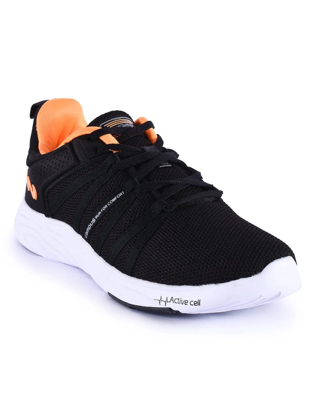 WYNK Black Men's Running Shoes sold by Campus Shoes product image thumbnail 2