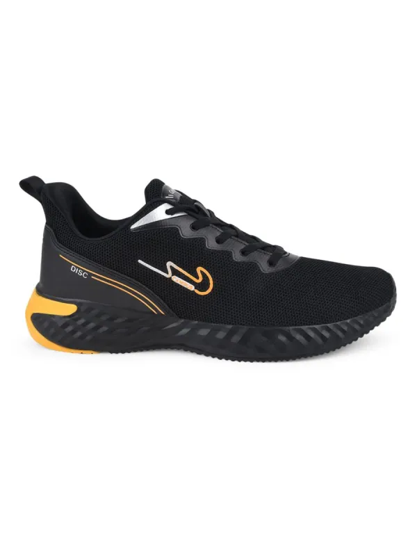 DISC Black Men's Running Shoes sold by Campus Shoes