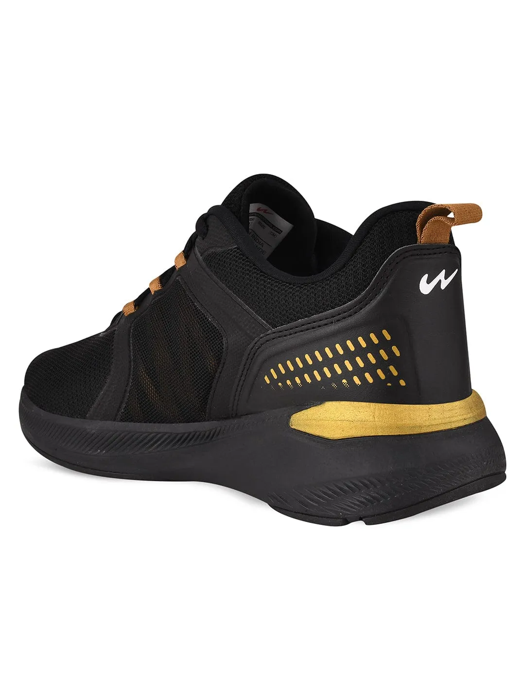 PEDRO Black Men's Running Shoes sold by Campus Shoes product image thumbnail 3