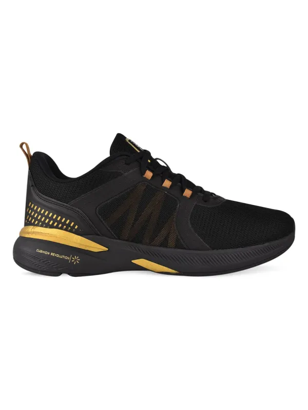 PEDRO Black Men's Running Shoes sold by Campus Shoes