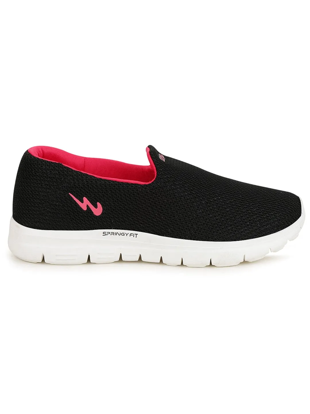 ZOE PLUS Black Women's Walking Shoes sold by Campus Shoes