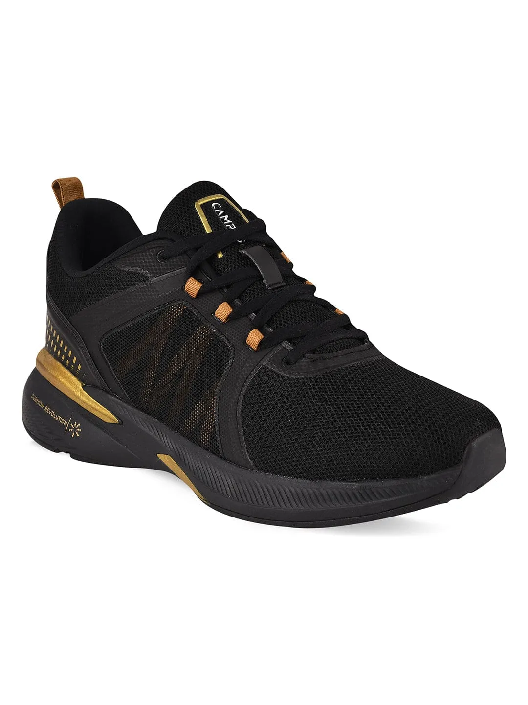 PEDRO Black Men's Running Shoes sold by Campus Shoes product image thumbnail 2