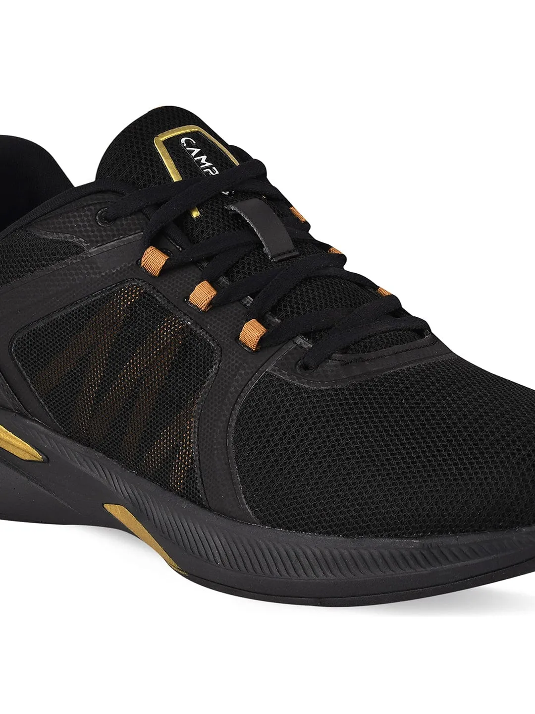 PEDRO Black Men's Running Shoes sold by Campus Shoes product image thumbnail 4