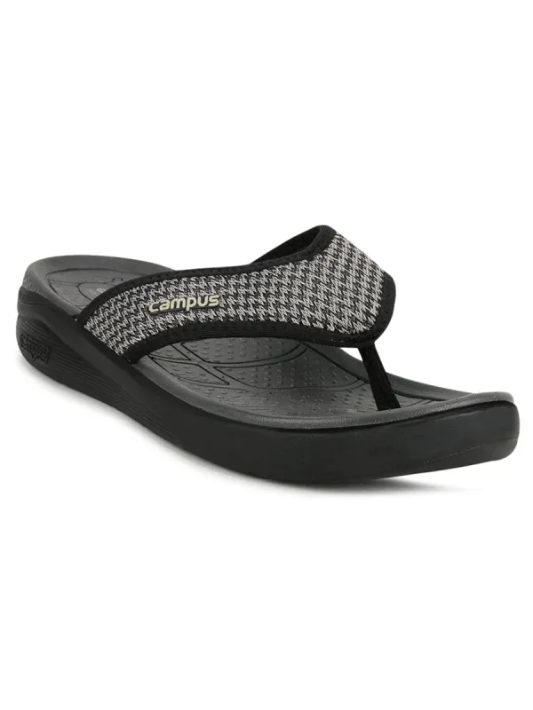 GC-SL-06 Black Men's Flip Flops sold by Campus Shoes
