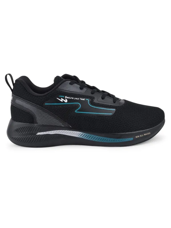 CAMP-RAMBO Black Men's Running Shoes sold by Campus Shoes