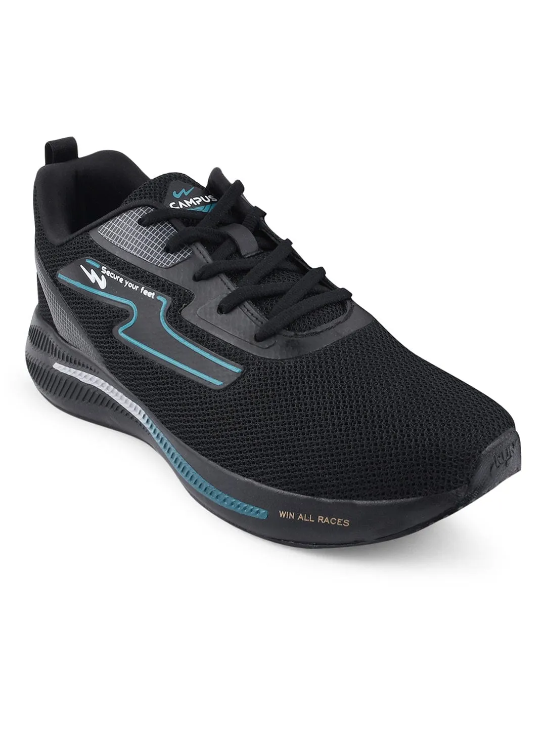 CAMP-RAMBO Black Men's Running Shoes sold by Campus Shoes product image thumbnail 2