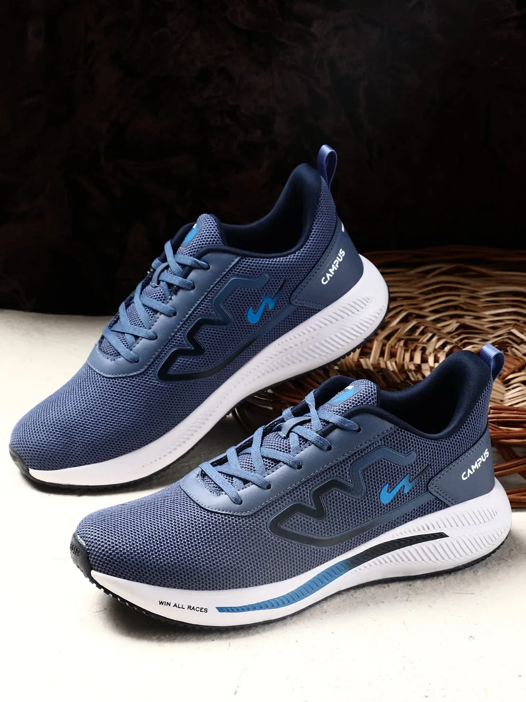 RAKE Blue Men's Running Shoes sold by Campus Shoes product image thumbnail 5